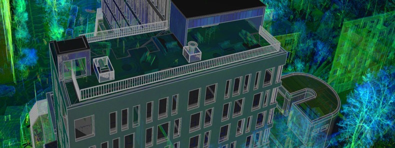 Model 3D BIM realizat din nor de puncte